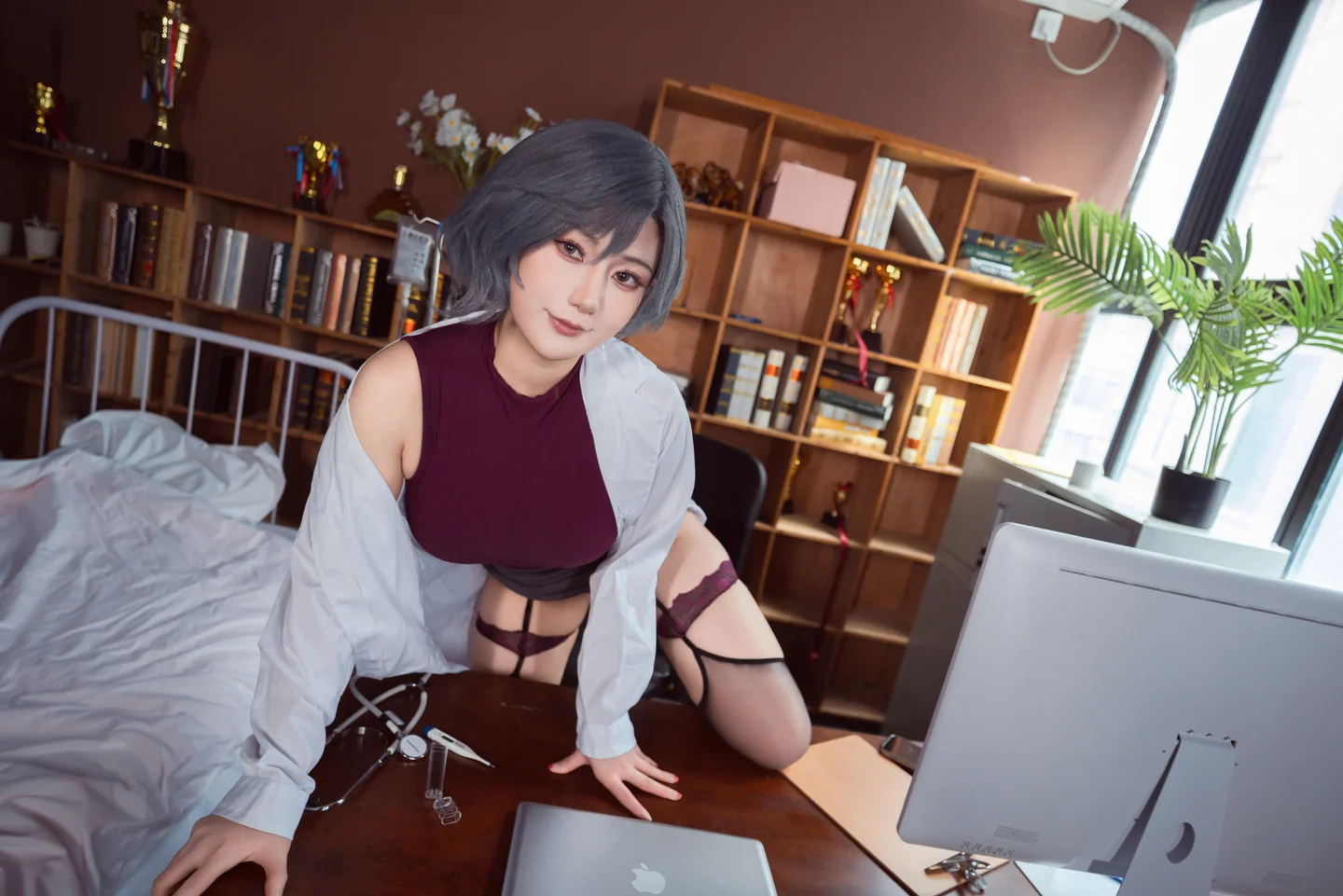 星澜 - No.051 保健室的失格医生 [68P,2V-1.54GB] tg@simisebaisi 【丝足阁】031.webp